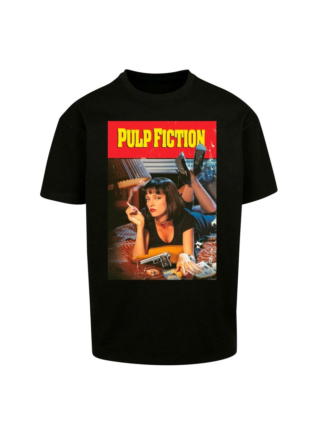 

Футболка с принтом PULP FICTION POSTER OVERSIZE TEE Merchcode, черный