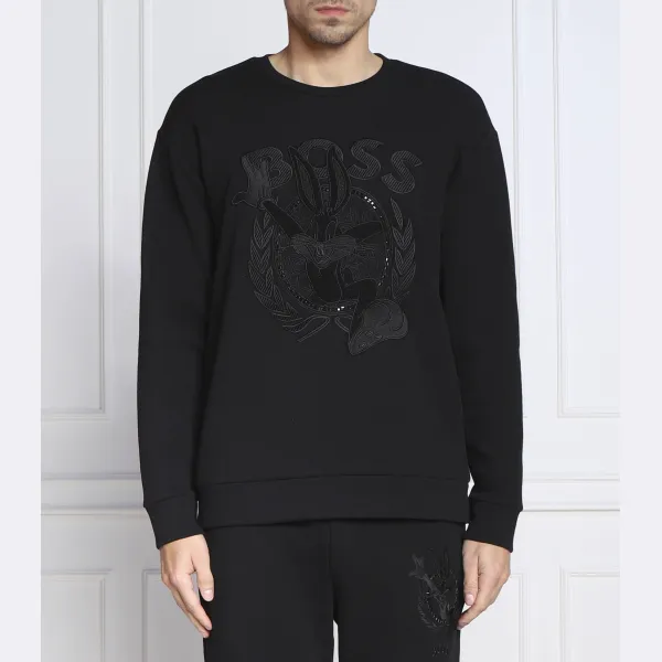 

Толстовка обычного кроя Boss x Looney Tunes Salbo Lunar Boss, черный