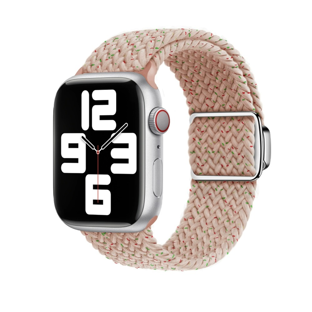 

Biaodaige Часы Strap Apple Compatibility Fabric Material, Yarn pastel dots