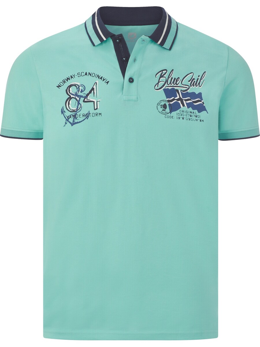 

Рубашка Jan Vanderstorm Olfgir, цвет marine blue/Turquoise