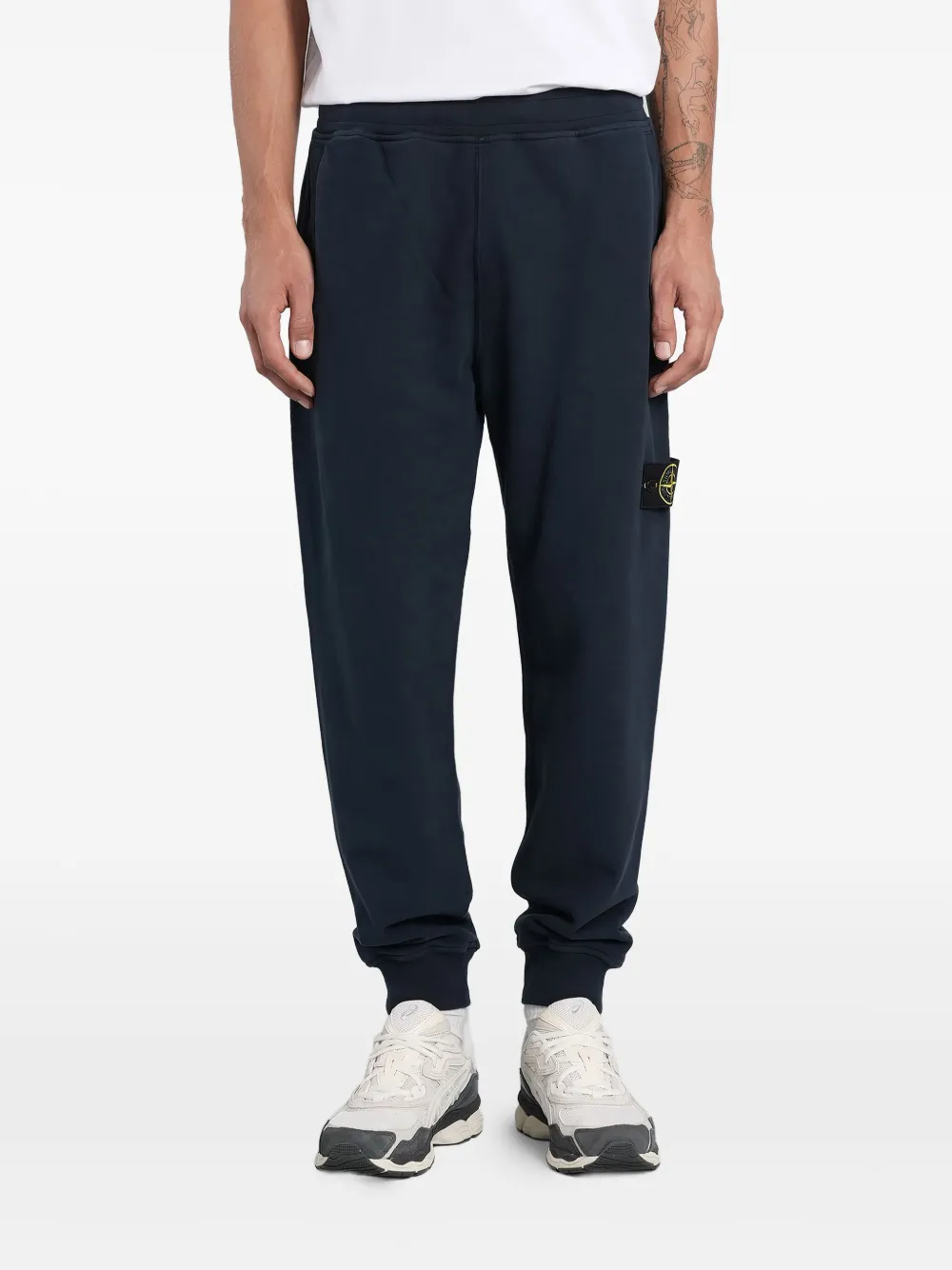 

Спортивные брюки с нашивкой-логотипом Stone Island, синий