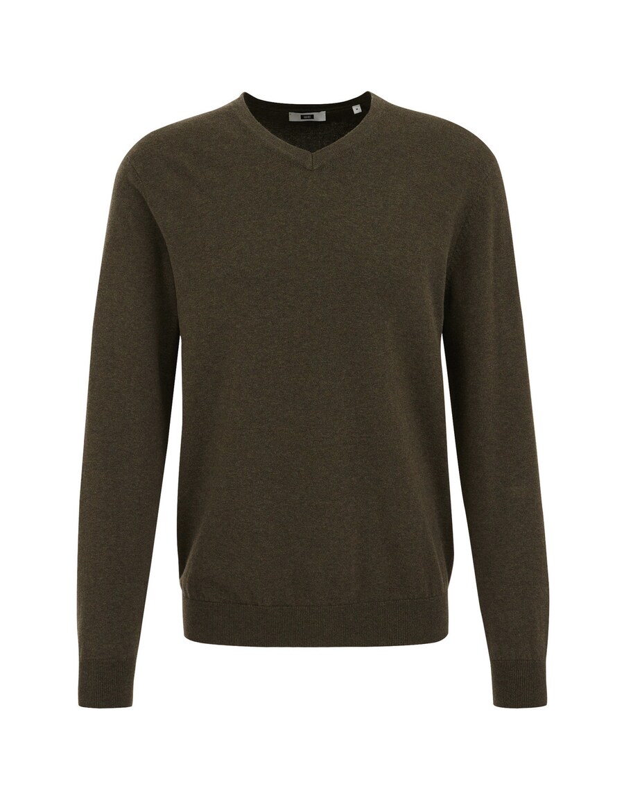 

Свитер с v-образным вырезом WE Fashion Sweater, оливковый