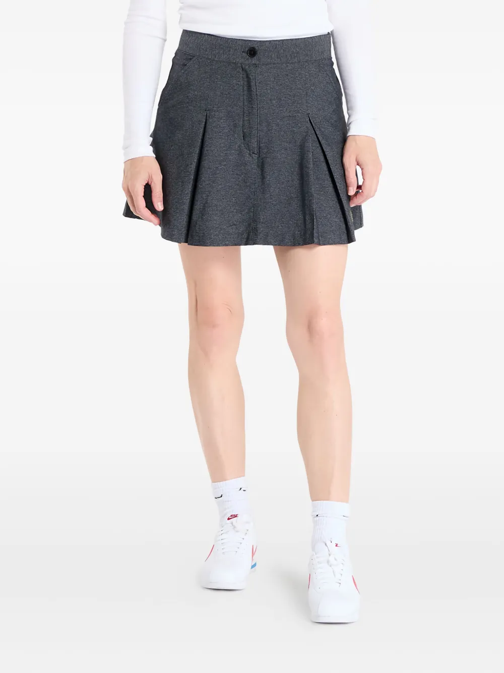

Плиссированная юбка мини Naomi Osaka Nike, черный