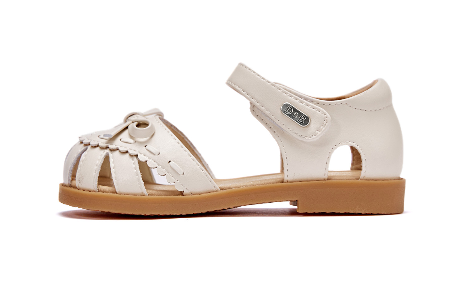 

Детские сандалии с противоскользящей подошвой и износостойкими подошвами для детей от 3 до 7 лет DAVE&BELLA, экрю