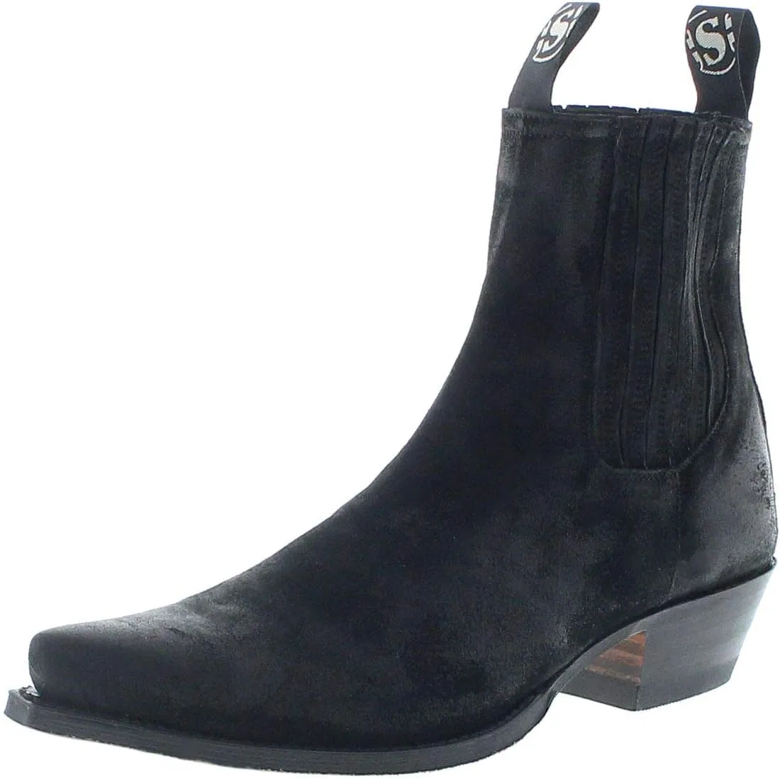 Мужские ковбойские ботинки Sendra Boots 1692, ботинки в стиле вестерн, кожаные ботинки FB Fashion Boots, Black