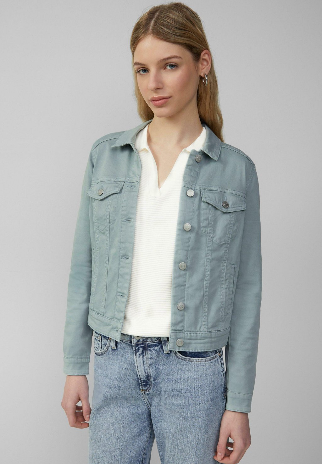 

Джинсовая куртка COLOURDENIMJACKE QS, зеленый