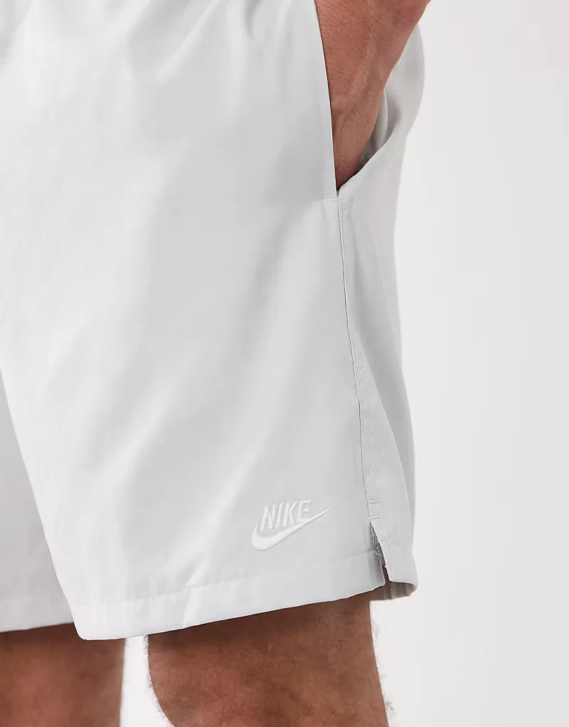 Шорты Nike Club Woven, белый — фото 4