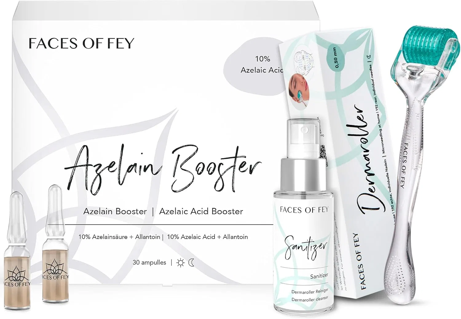 Набор для микронидлинга Faces of Fey Derma Roller 0.5 мм с 192 иглами Faces Of Fey