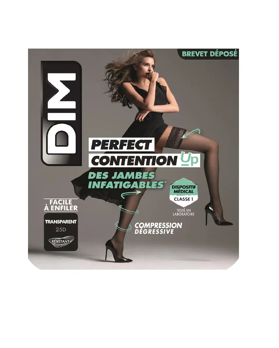 

Прозрачные компрессионные чулки Perfect Contention для уставших ног Dim, цвет Natural