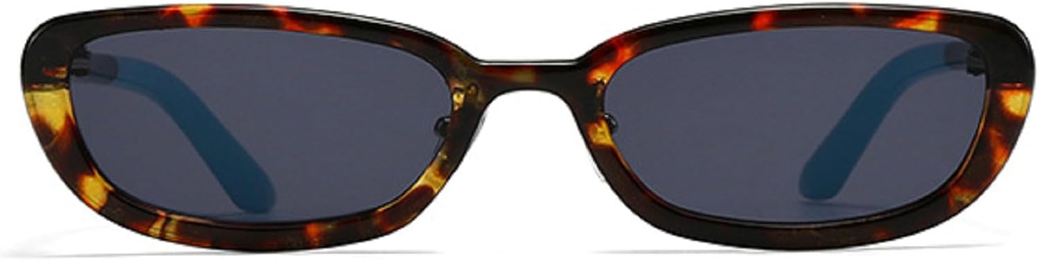 

Популярные модные квадратные женские солнцезащитные очки в стиле панк, винтажные мужские солнцезащитные очки прямоугольной формы с защитой от УФ-излучения UV400, сине-зеленые солнцезащитные очки mincl, Leopard