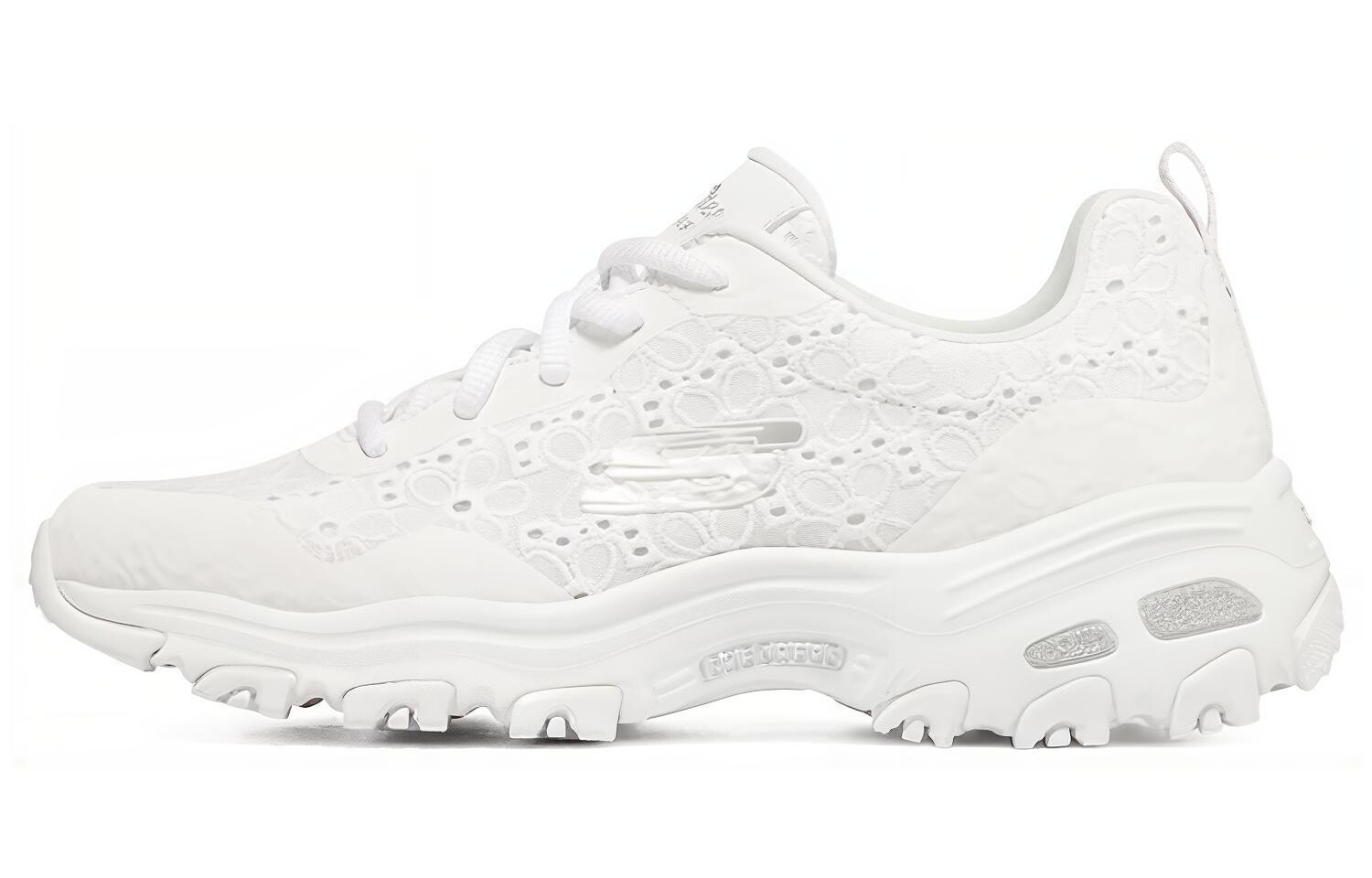 

Кроссовки женские D"Lites 1.0 Chunky с низким верхом, белые/серебристые Skechers, Белый, Кроссовки женские D"Lites 1.0 Chunky с низким верхом, белые/серебристые Skechers