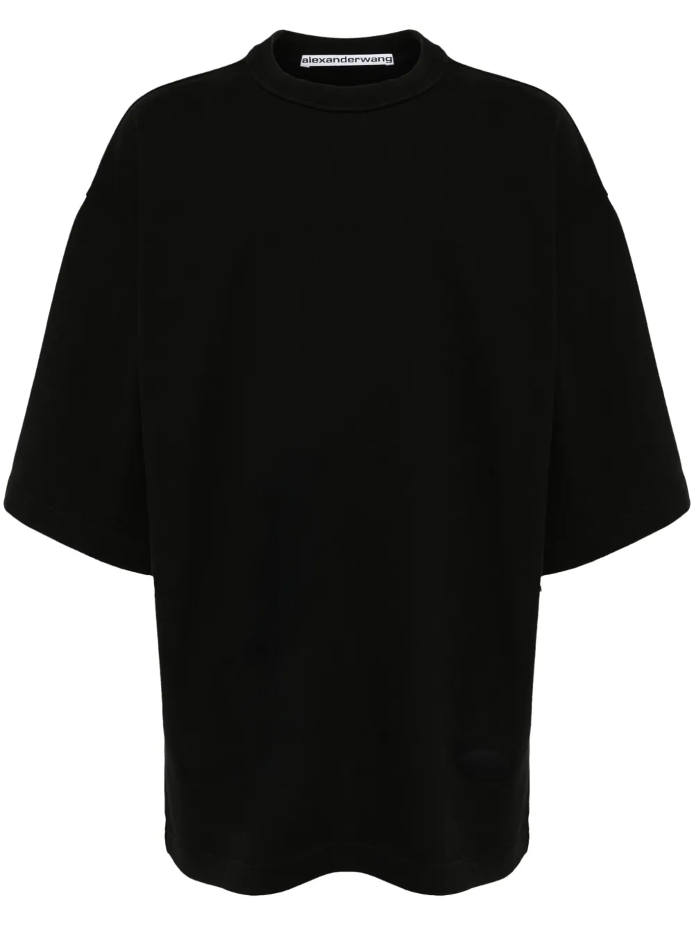 

Хлопковая футболка Alexander Wang, черный