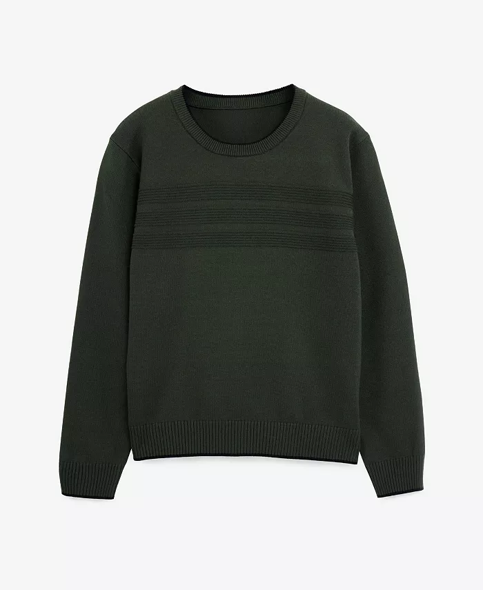 

Мальчиковый свитер с мотогофрой и воротником-гольф Raw X, зеленый