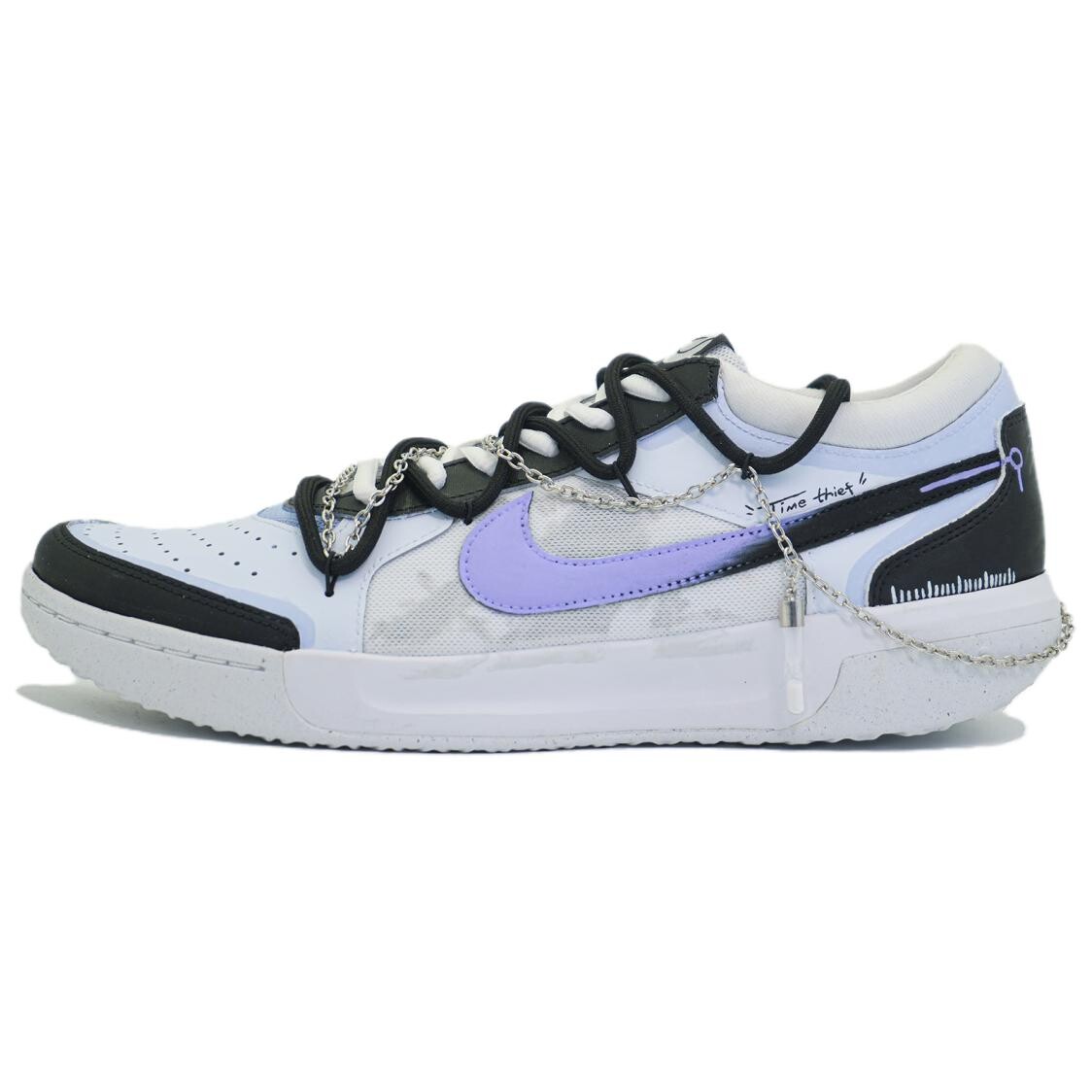 

Кроссовки для тенниса Court Lite 3 мужские с низким верхом белые/фиолетовые Nike