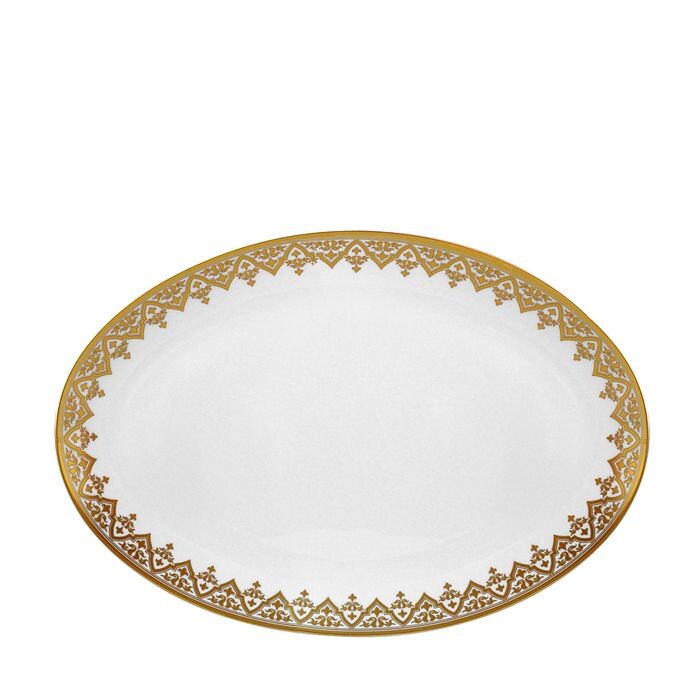 

Овальное блюдо Bernardaud Venise, 15 дюймов, белый