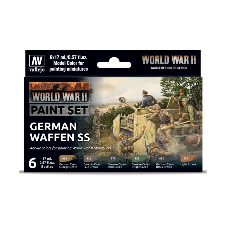 

Набор красок немецкого Ваффен СС, Model Color - WWII Sets