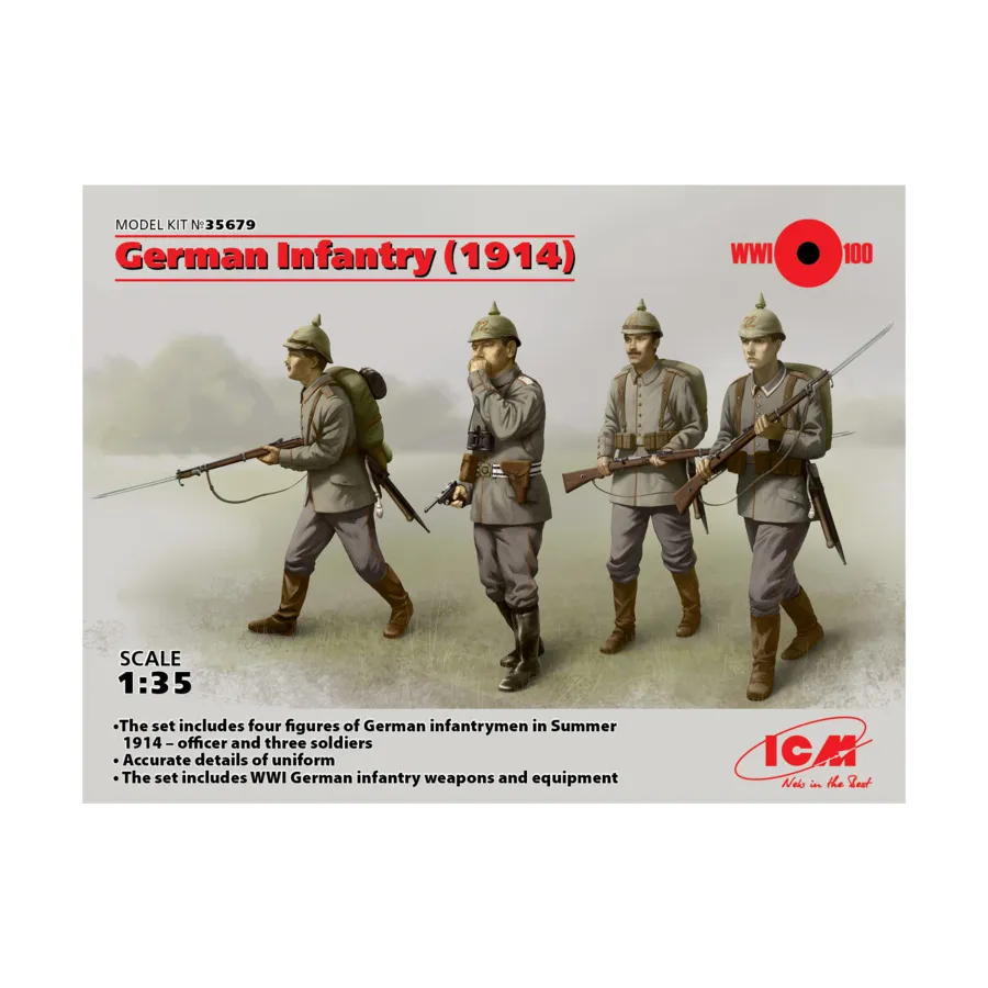 

Немецкая пехота (1914), Military Models 1/35 Scale (ICM)