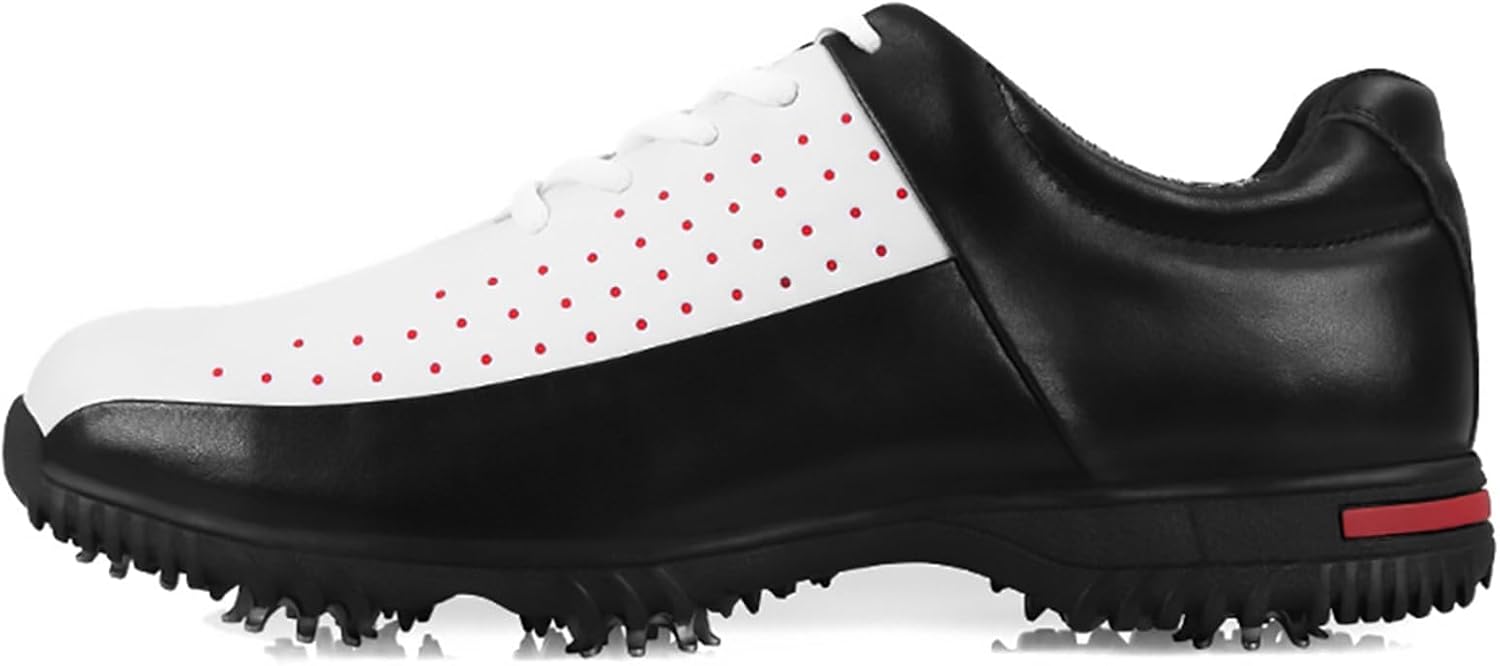 

Мужские водонепроницаемые гольф-кроссовки, легкие обувь для гольфа, прогулочные кроссовки с шипами, спортивные кроссовки для фитнеса Omcam, черный