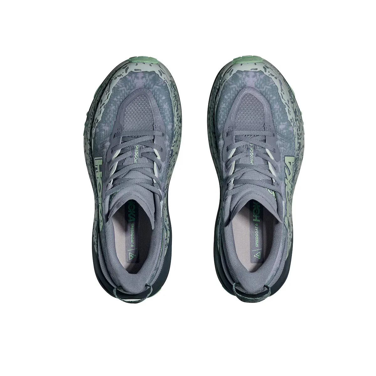 Hoka SPEEDGOAT 6 женские кроссовки для бега по пересеченной местности, серый — фото 2