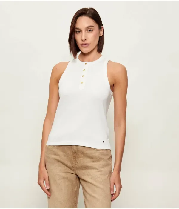 Топ ХЕНЛИ slim fit Tommy Hilfiger, белый