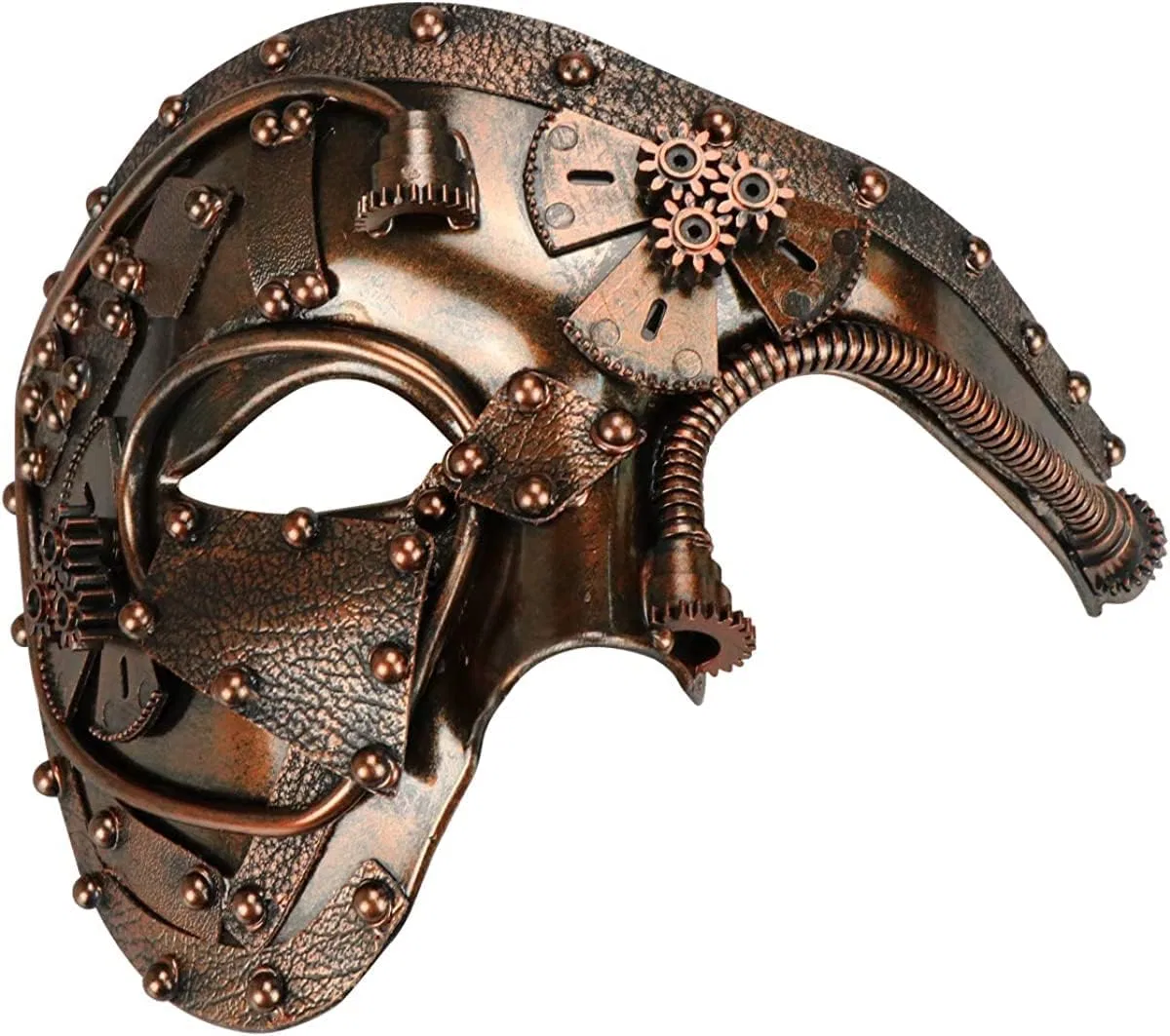 Маска для лица Ququji (Crank Set) — Masquerade механическая венецианская античная медь — фото 3
