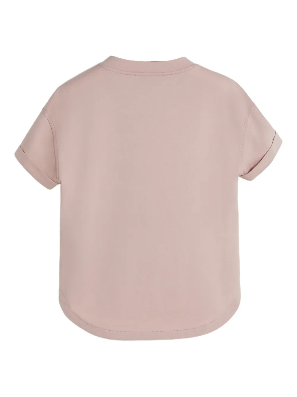 Футболка из джерси с принтом Brunello Cucinelli Kids, розовый — фото 2