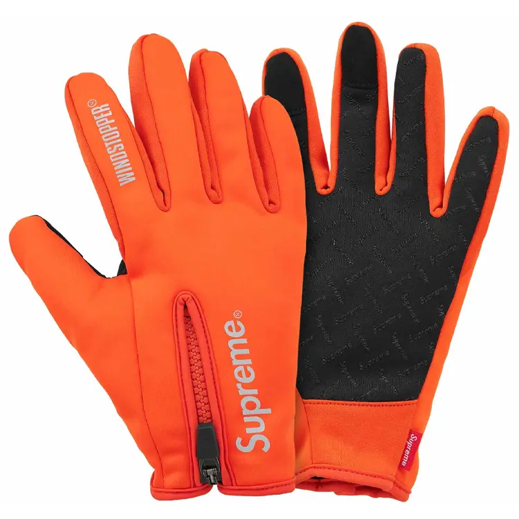 

Supreme Шерстяные перчатки унисекс черные оранжевые хаки морской синий, Orange