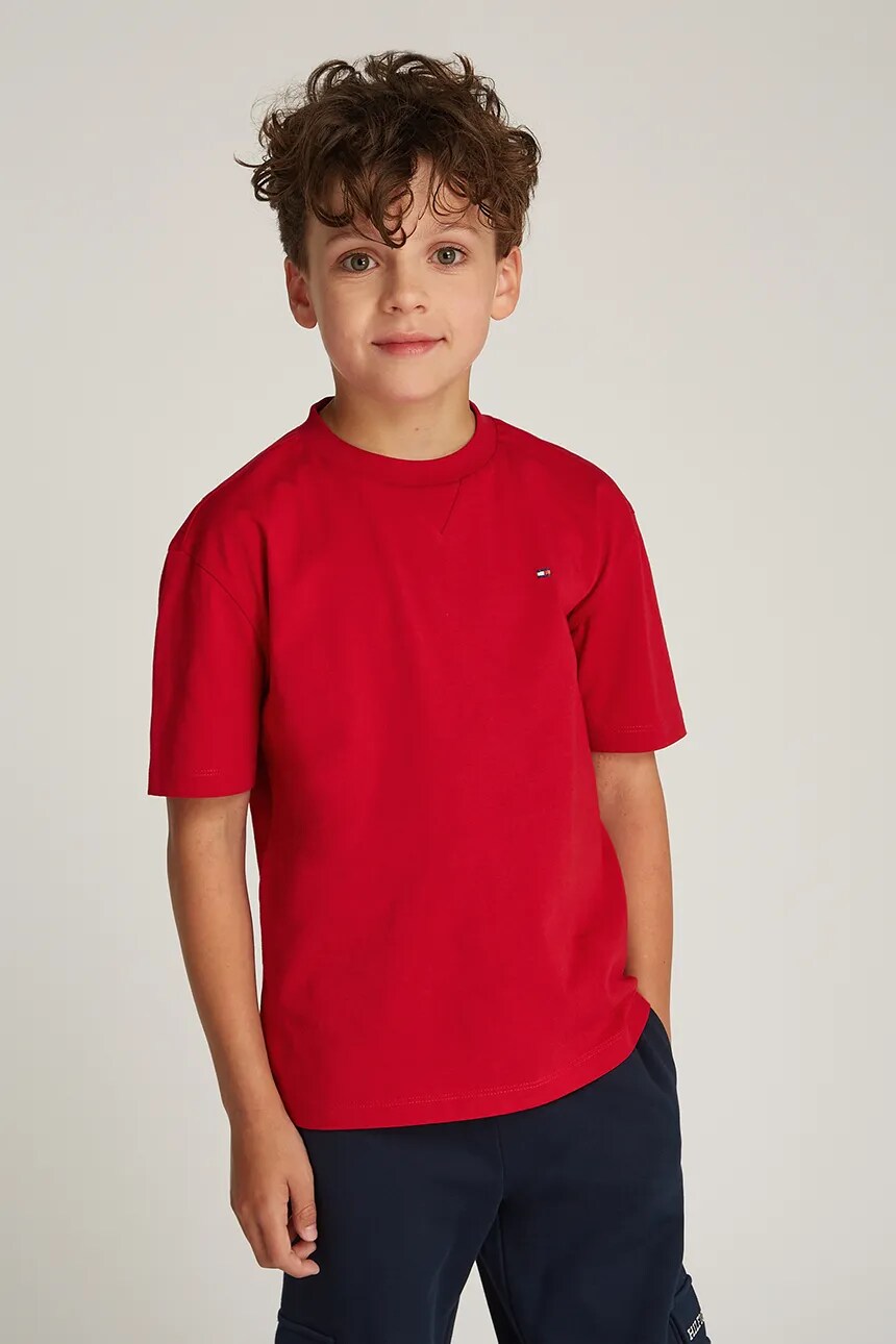 

Футболка детская хлопковая Tommy Hilfiger, красный