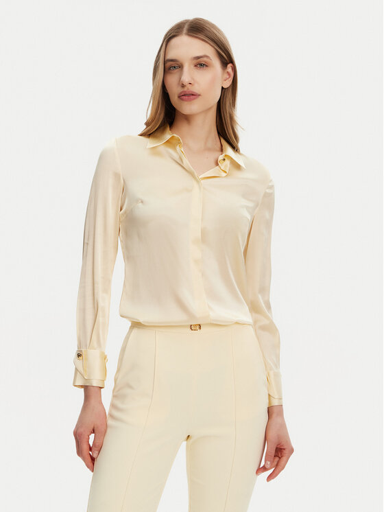 

Рубашка regular fit CA-101-51E2-V420 Elisabetta Franchi, жёлтый