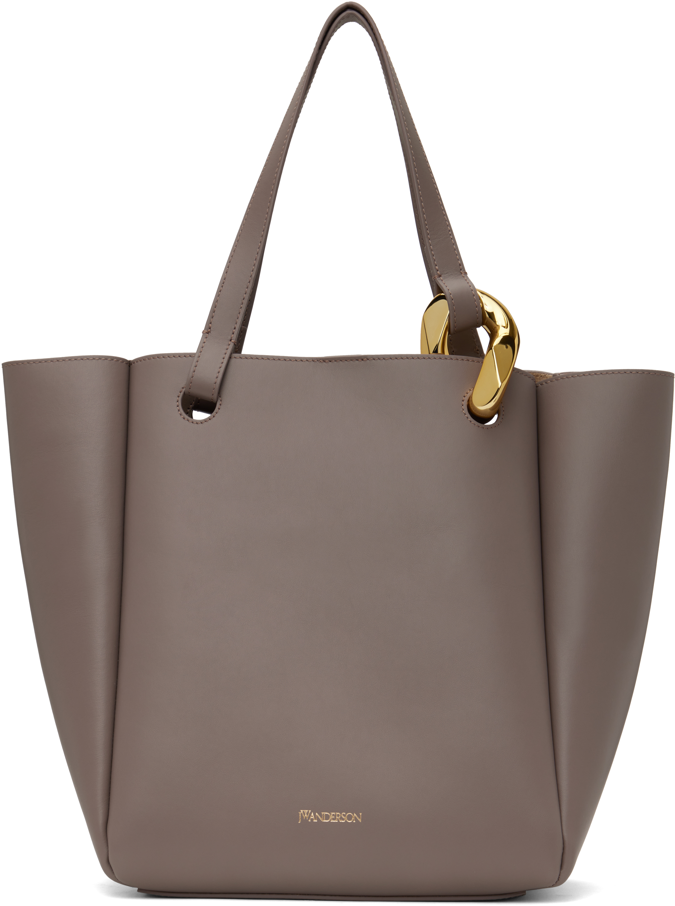 

Угловая сумка-тоут JW Anderson, Taupe, Коричневый, Угловая сумка-тоут JW Anderson, Taupe