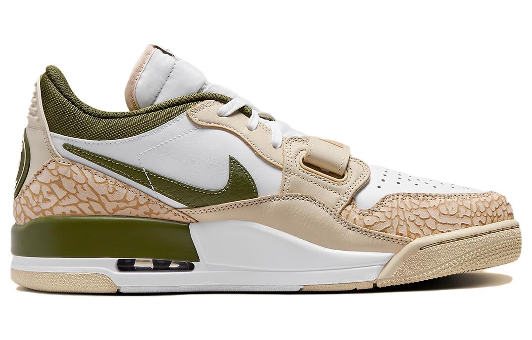 Мужские баскетбольные кроссовки Jordan Legacy 312 Vintage, Sanddrift/белый/грубый зеленый — фото 2
