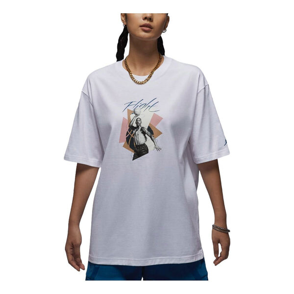 

Футболка graphic oversized t-shirt asia sizing 'white' Air Jordan, белый