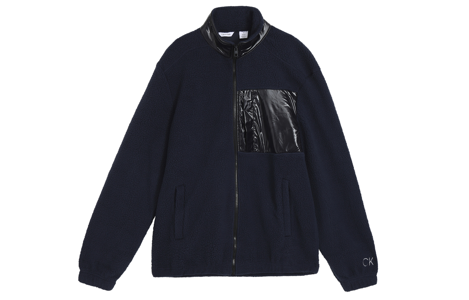 Calvin Klein Вельветовое пальто унисекс тёмно-синее, Dark Blue — фото 3