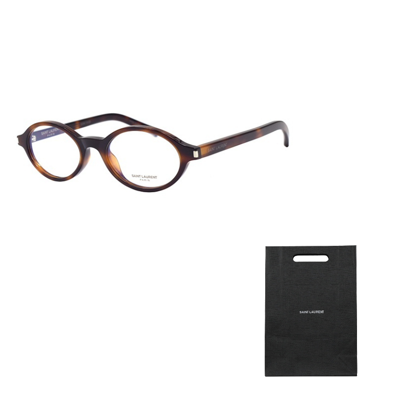 

Оправы для очков овальной формы женские tortoiseshell SAINT LAURENT