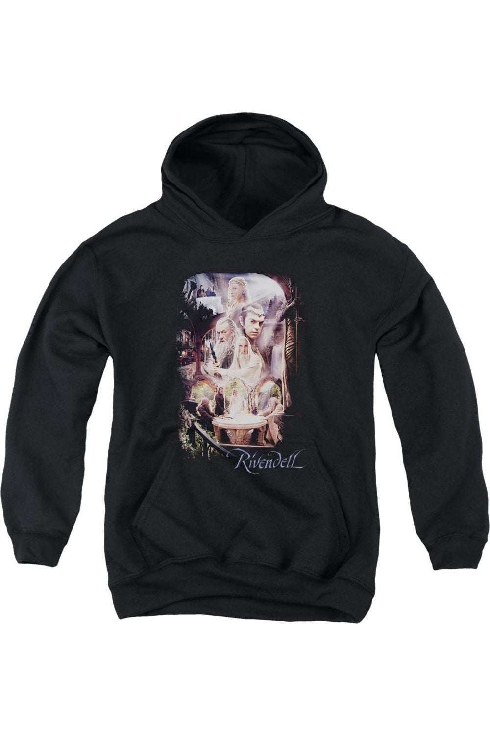 

Толкиновский худи Rivendell для подростков Gildan, черный