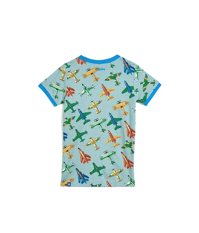 Пижама шорты с принтом самолетов Hatley Kids, Sterling Blue — фото 2