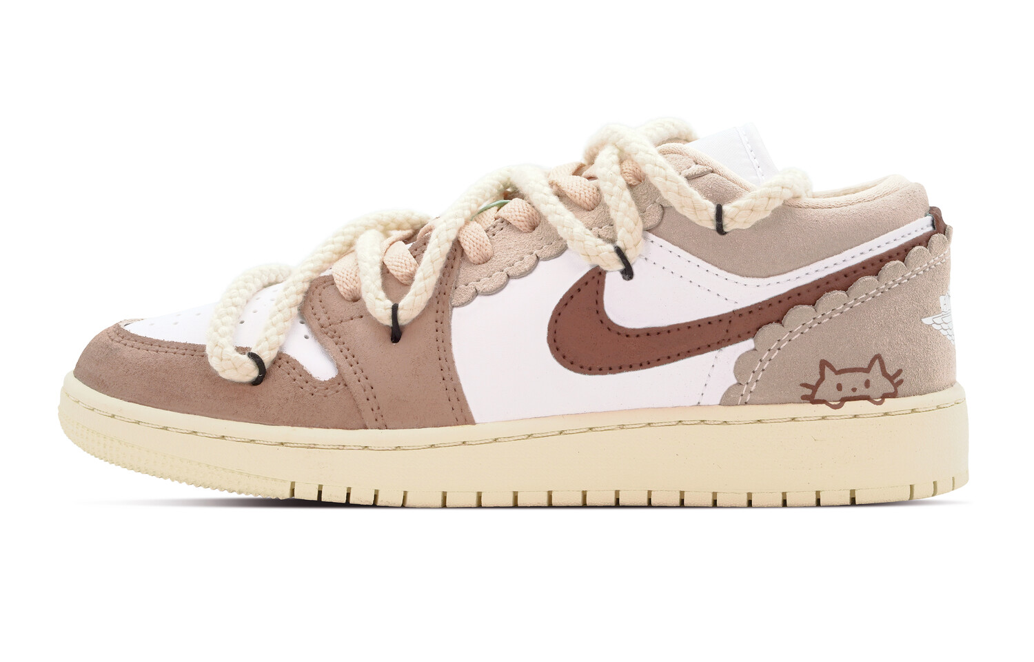 

Jordan Air Jordan 1 винтажные баскетбольные кроссовки женские, Chalk White