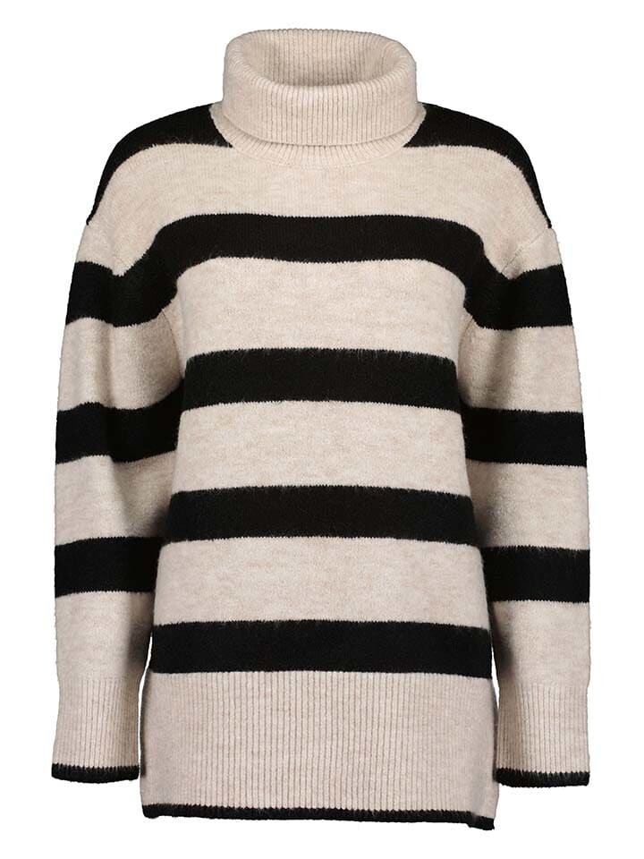 

Пуловер Blue Seven Rollkragenpullover, цвет Creme/Schwarz