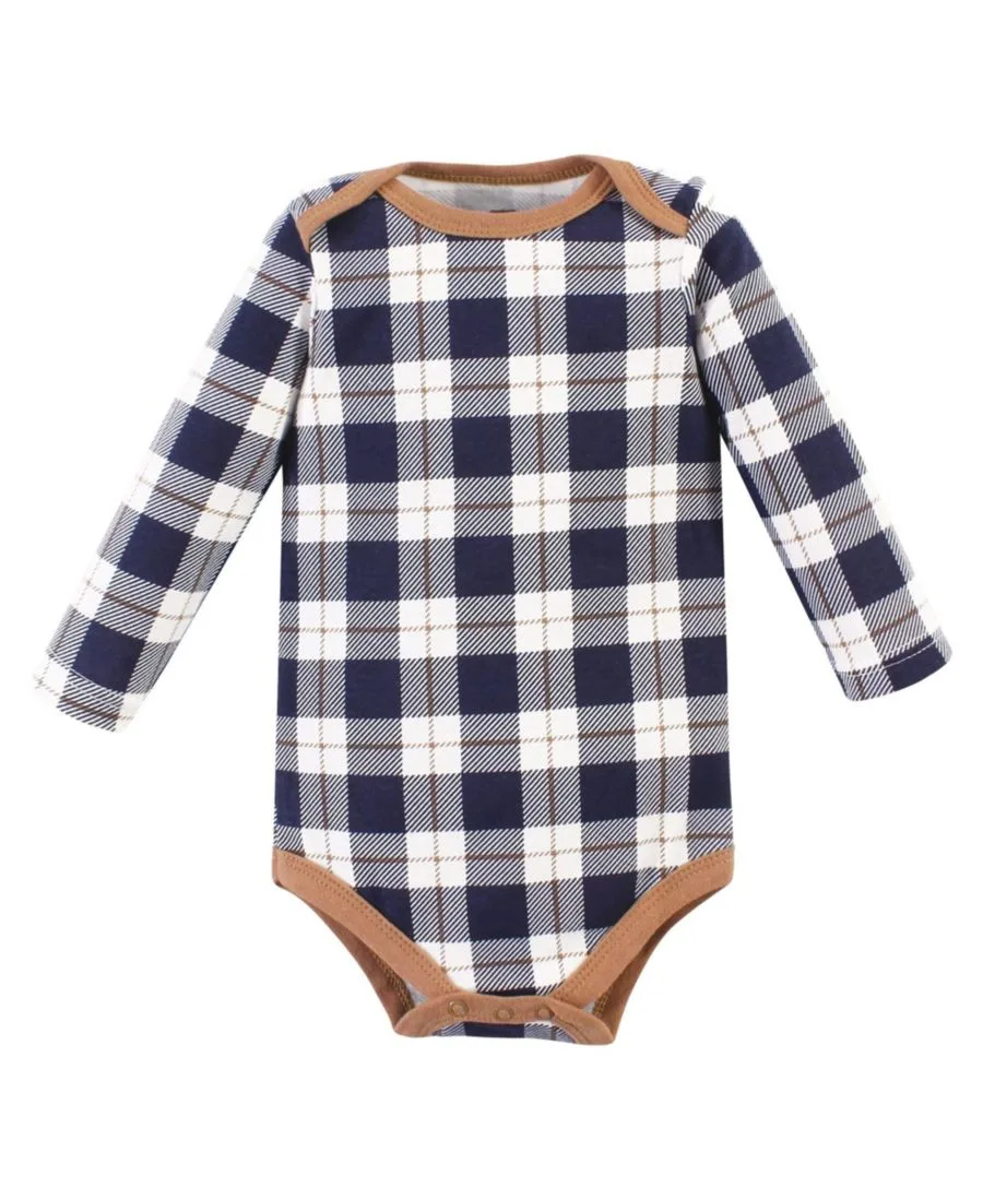 Хлопковые боди с длинными рукавами, комплект из 3 штук Hudson Baby, Football Huddles 3-Pack — фото 4