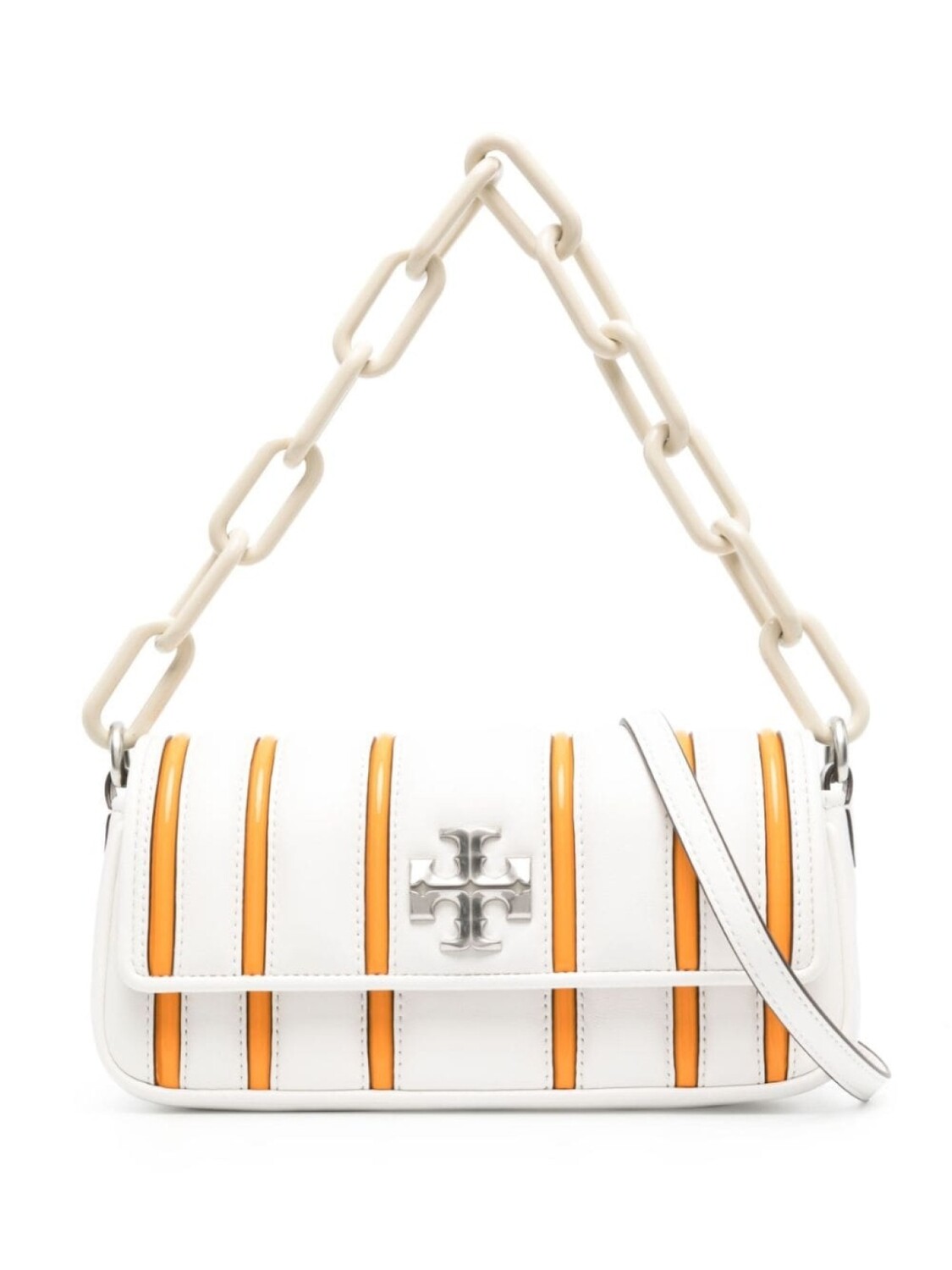 

Tory Burch полосатая сумка на плечо Kira, белый