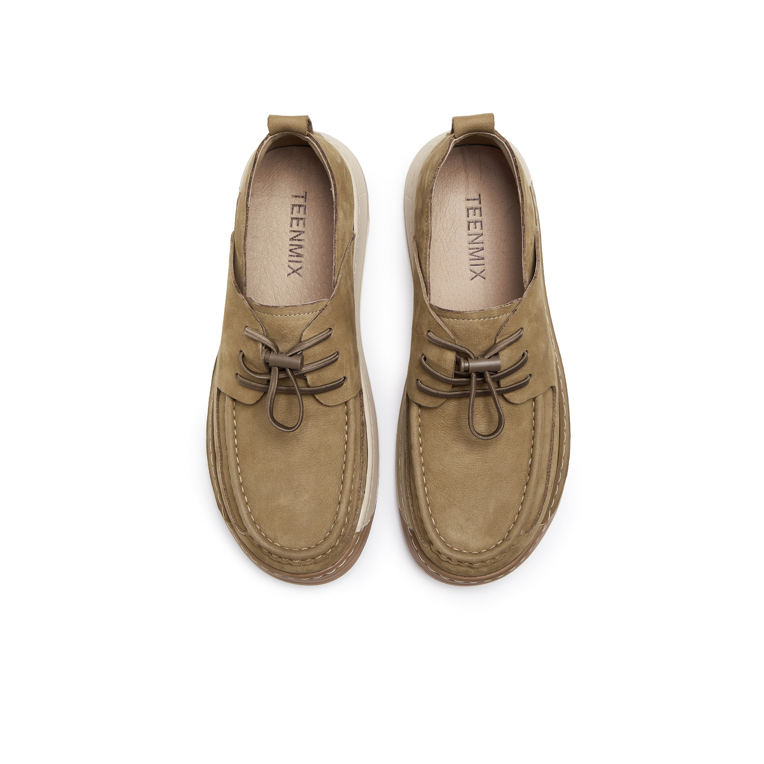 Teenmix Папины кеды мужские повседневные - хаки, цвет Khaki — фото 3