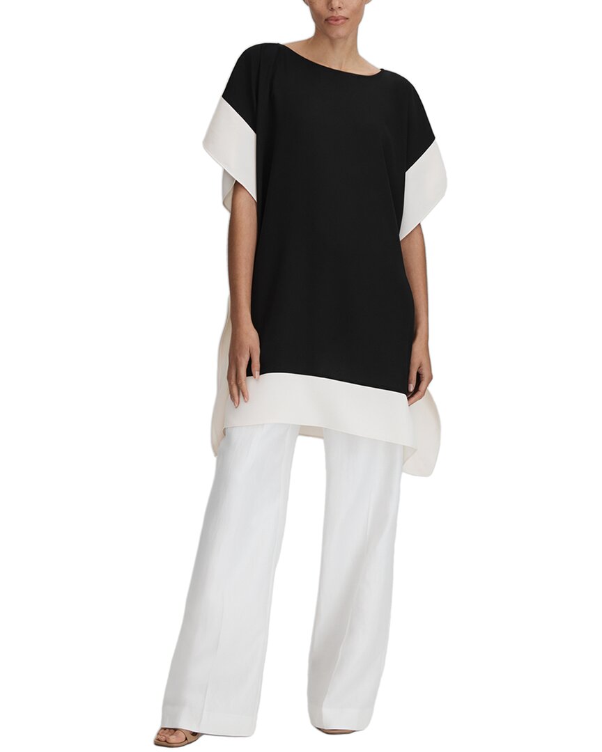 

Туника Reiss Alani Colorblock, черный