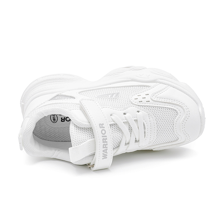 Детские кроссовки для бега Low top с амортизацией, увеличенной высотой, легкие и устойчивые к истиранию WARRIOR, белый — фото 4