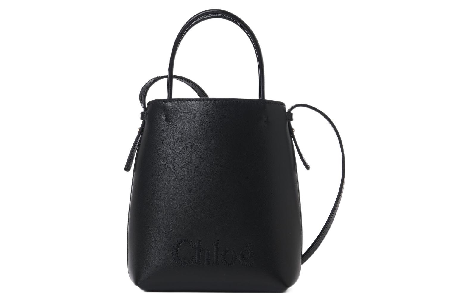 

Chloé Сумка через плечо мини женская черная