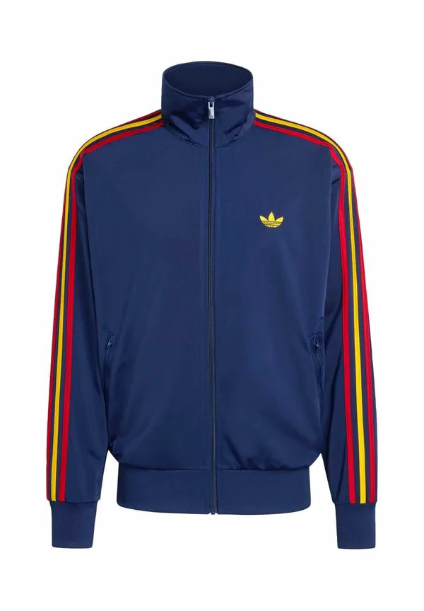 Толстовка firebird tt на молнии Adidas Originals, Dark Blue/Crew Yellow/Team Power Red — фото 4