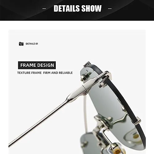 

Солнцезащитные очки без оправы с многоугольной формой для женщин, очки с переносицей в стиле ретро, ​​солнцезащитные очки с защитой от УФ-излучения UV400 MTZJH, Pink