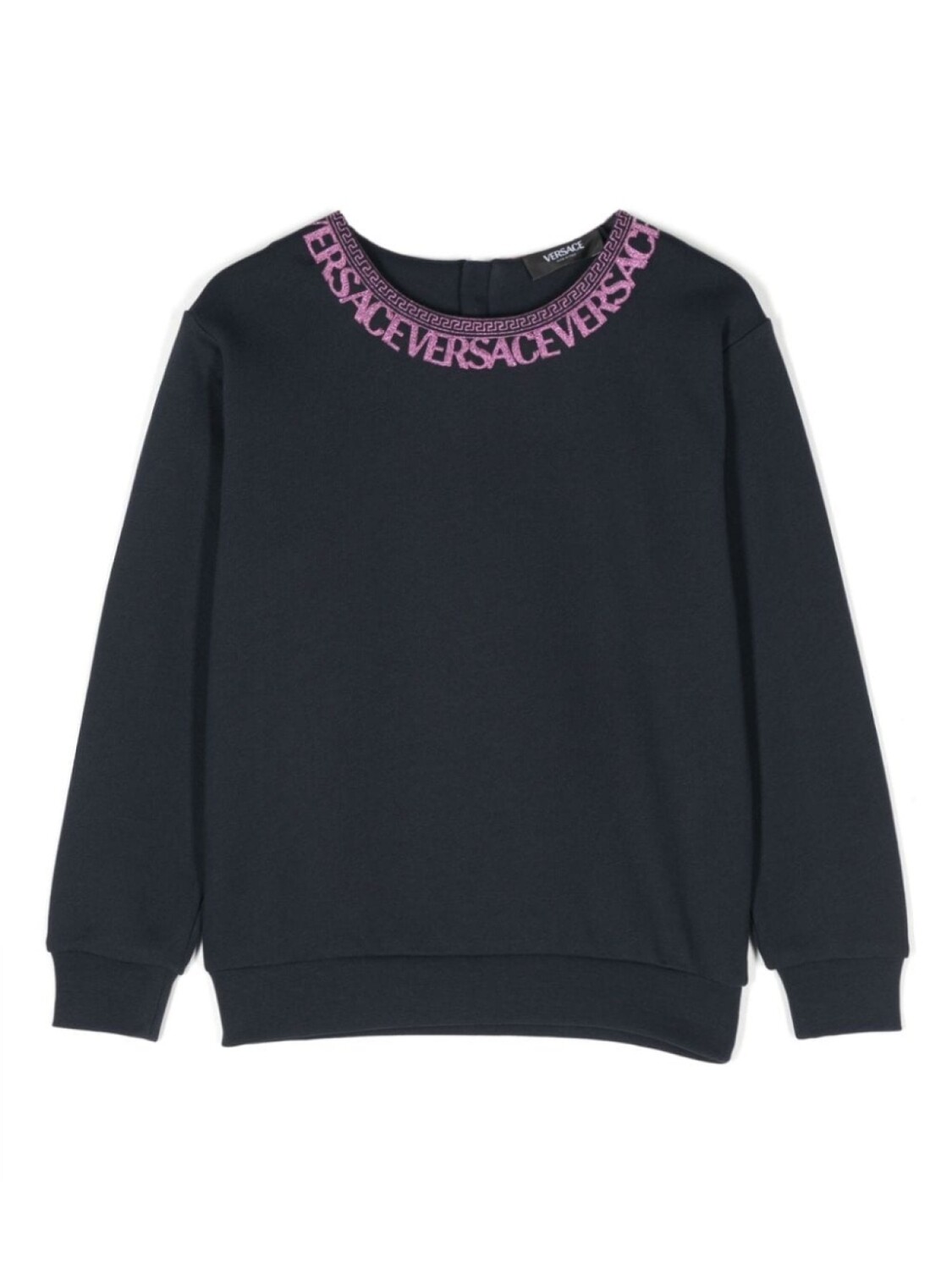 

Versace Kids толстовка с вышитым логотипом, синий