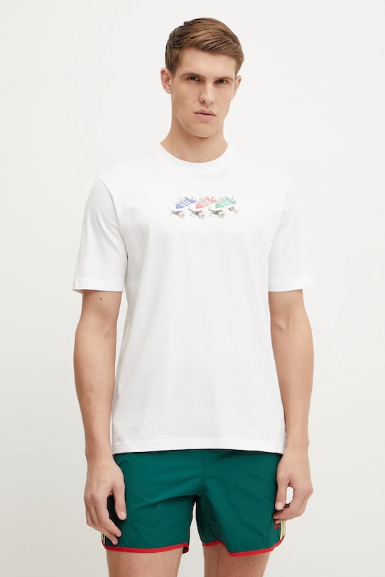 

Хлопковая футболка Q12 TS Roller Adidas Originals, белый