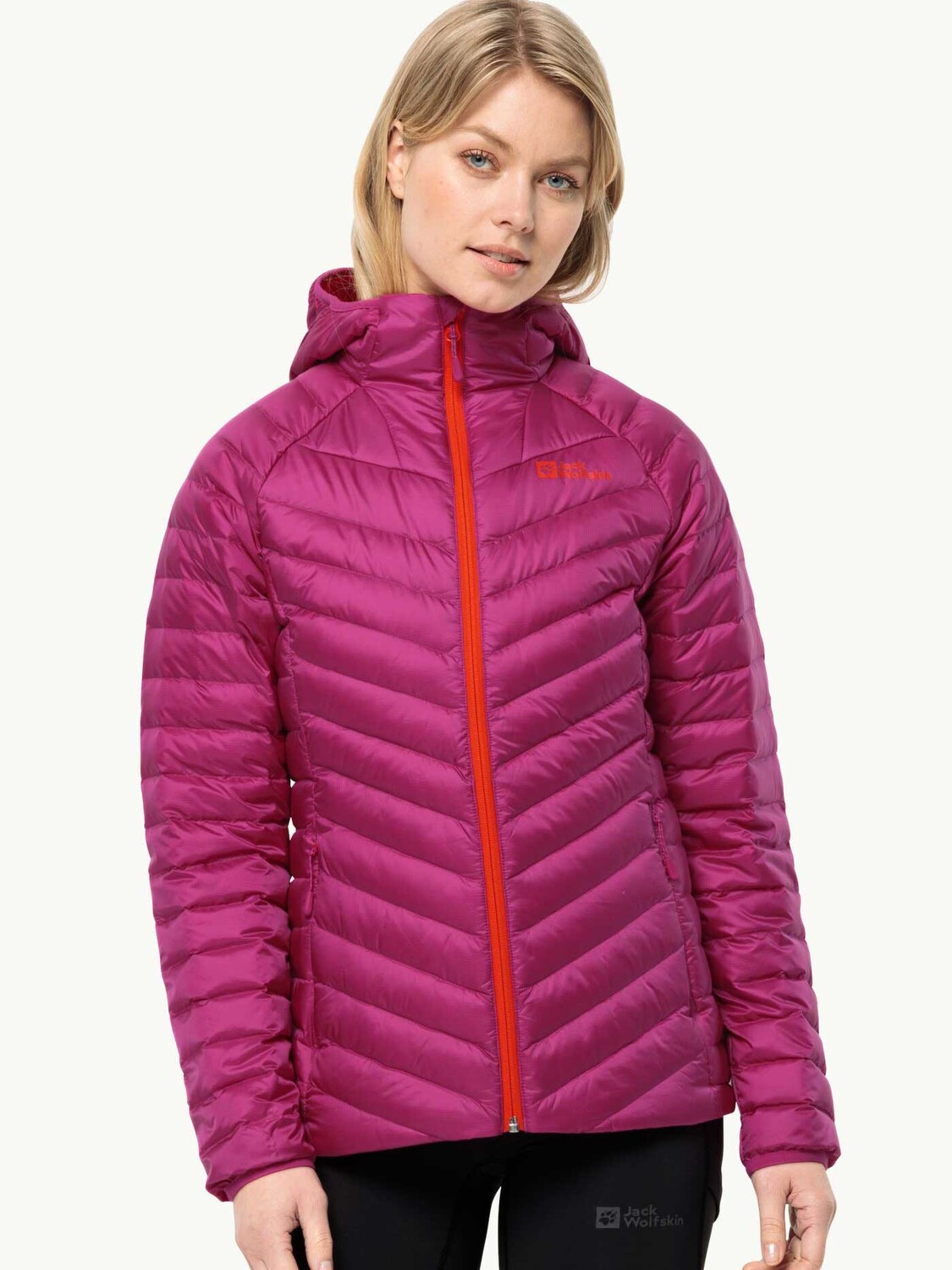 

Куртка Jack Wolfskin PASSAMANI DOWN HOODY W, розовый