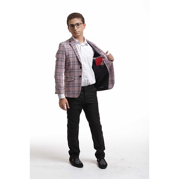 Детская куртка slim fit в клетку Elie Balleh — фото 2